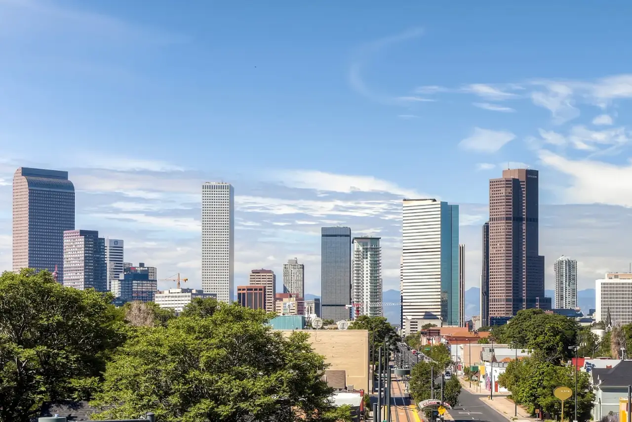 Downtown Denver skyline, where the Denver building code sets foundation requirements for new construction